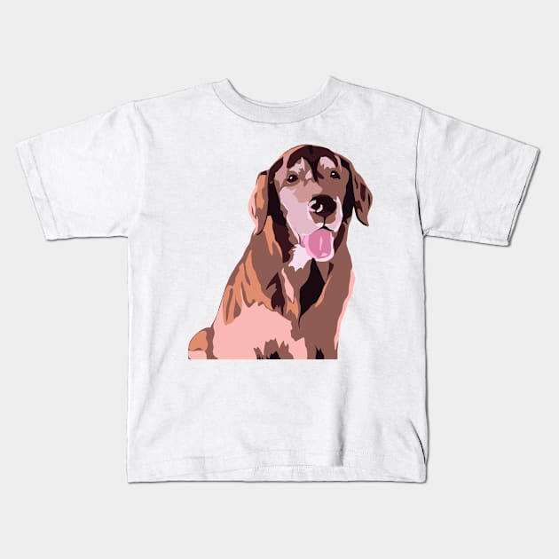 Lab Dog Kids T-Shirt by AlishaMSchil